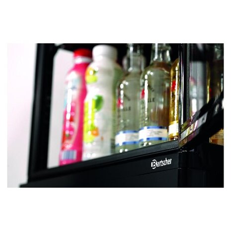 Bartscher Mini-koelvitrine 78l, zwart | 700277G Bartscher Mini-koelvitrine 78l, zwart | 700277G
