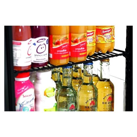 Bartscher Mini-koelvitrine 78l, zwart | 700277G Bartscher Mini-koelvitrine 78l, zwart | 700277G