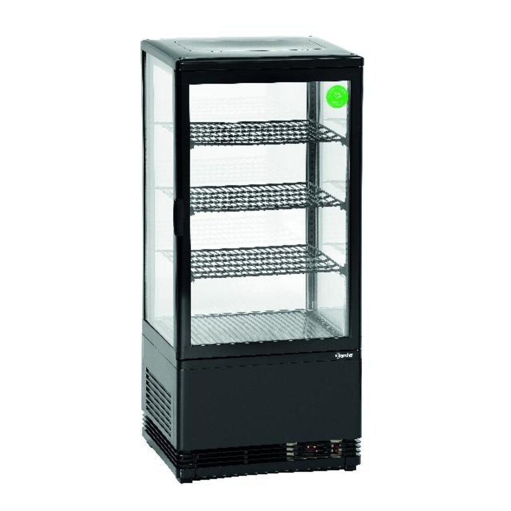 Bartscher Mini-koelvitrine 78l, zwart | 700277G Bartscher Mini-koelvitrine 78l, zwart | 700277G