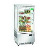 Bartscher Minikoelvitrine 78l, edelstaal