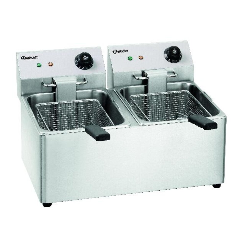 Bartscher Dubbele friteuse snack iv | A162812E Bartscher Dubbele friteuse snack iv | A162812E