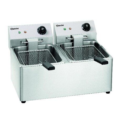 Bartscher Dubbele friteuse snack iv | A162812E Bartscher Dubbele friteuse snack iv | A162812E