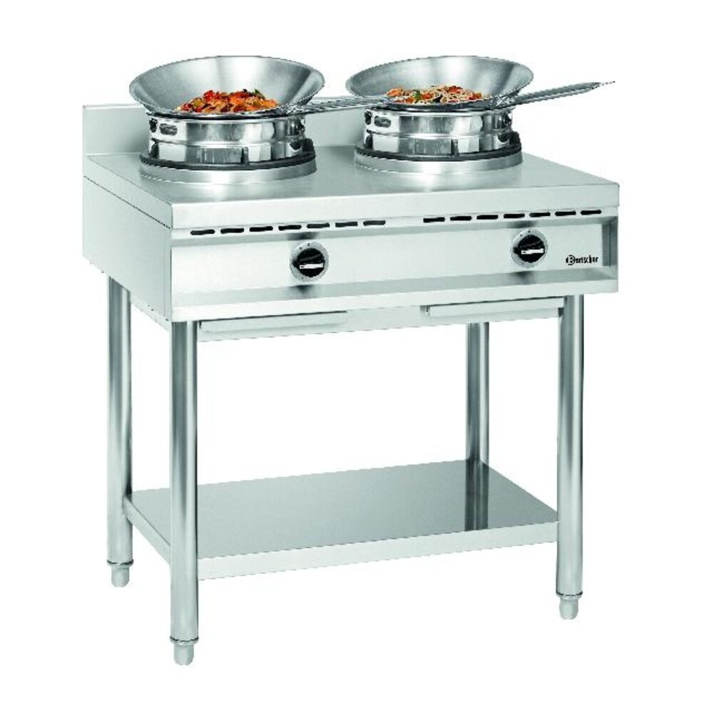 Bartscher Wokkookplaat, 2 branders | 1052103 Bartscher Wokkookplaat, 2 branders | 1052103