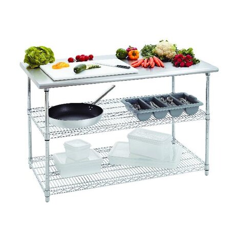 Bartscher Werktafel 690, b1300, 2 ts | 601153 Bartscher Werktafel 690, b1300, 2 ts | 601153