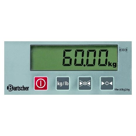 Bartscher Digitale weegschaal, 60kg, 20 g | A300068 Bartscher Digitale weegschaal, 60kg, 20 g | A300068