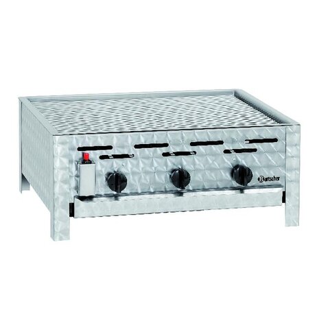 Bartscher Combi-tafelbraadgrill, gas, 3-pits | 1062303