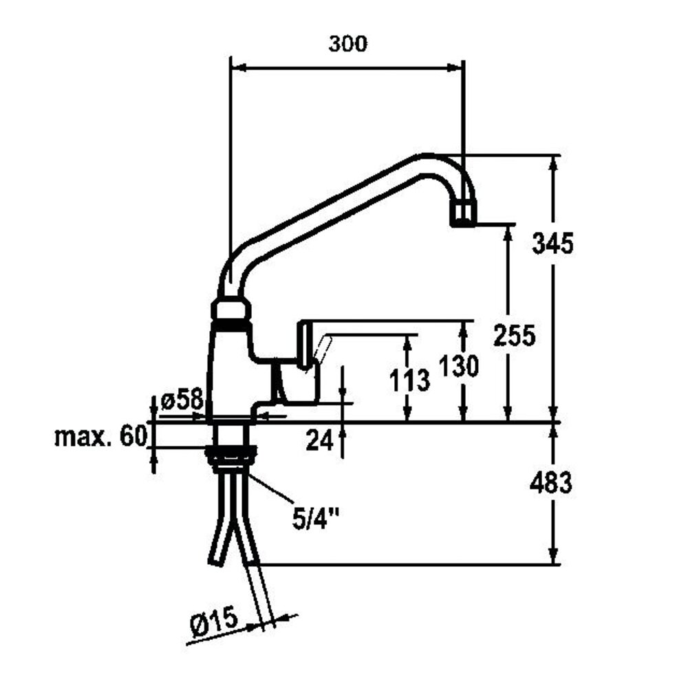 Bartscher Mengzwenkkraan 40l-3601b | 400126 Bartscher Mengzwenkkraan 40l-3601b | 400126