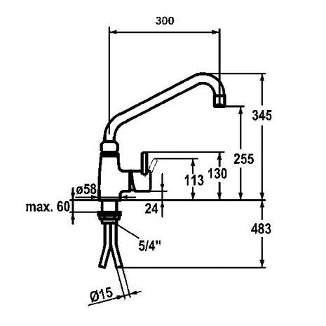 Bartscher Mengzwenkkraan 40l-3601b | 400126 Bartscher Mengzwenkkraan 40l-3601b | 400126