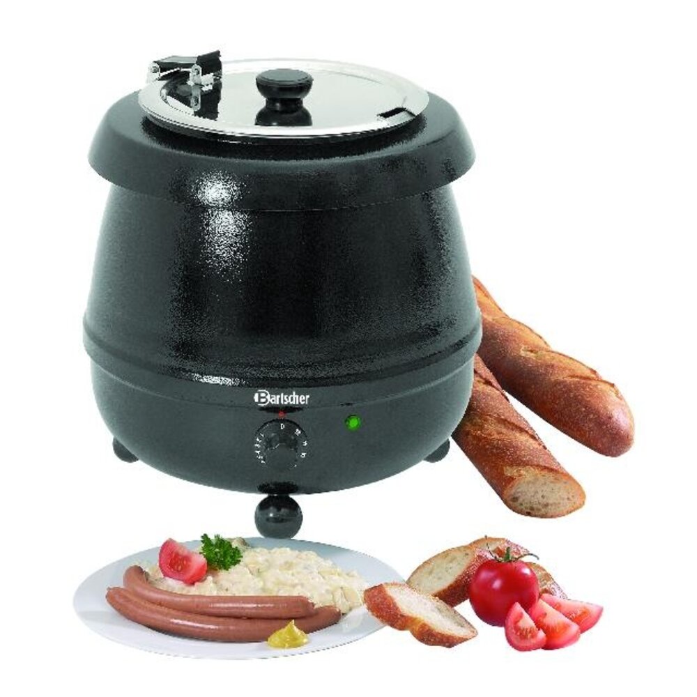 Bartscher Partypan, 9l, zwart | 100054 Bartscher Partypan, 9l, zwart | 100054