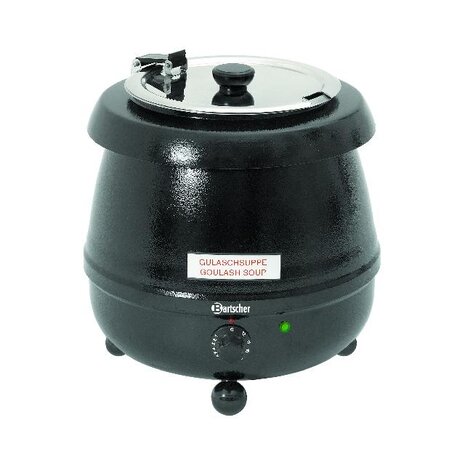 Bartscher Partypan, 9l, zwart | 100054 Bartscher Partypan, 9l, zwart | 100054