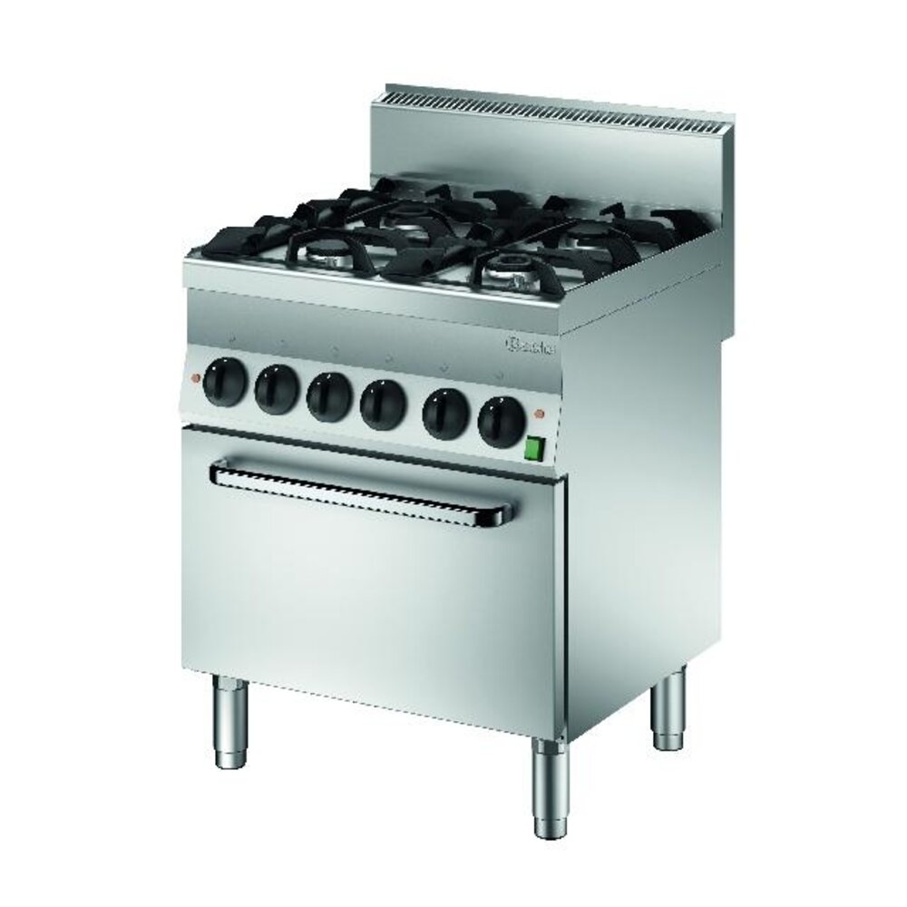 Bartscher Gasfornuis 650, b700, 4-pits, eo | 1151143 Bartscher Gasfornuis 650, b700, 4-pits, eo | 1151143