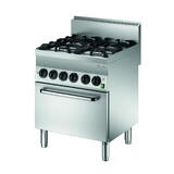 Bartscher Gasfornuis 650, b700, 4-pits, eo