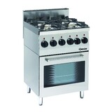 Bartscher Gasfornuis 600, b600, 4-pits, eo