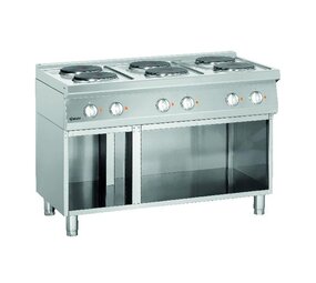 Bartscher El. fornuis 700, b1200, 6-pits, oo Bartscher El. fornuis 700, b1200, 6-pits, oo