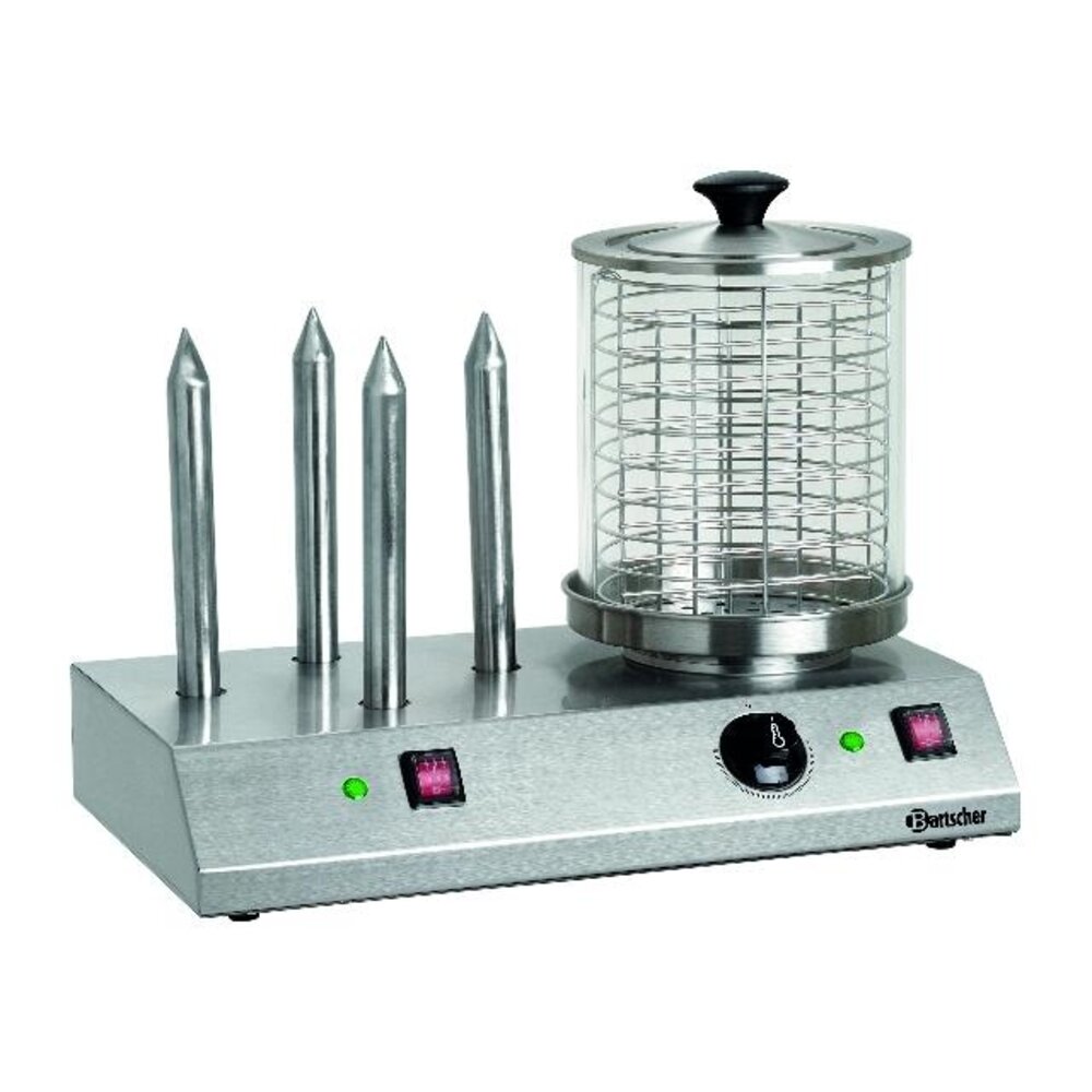 Bartscher Hotdog koker, 4 broodst. | A120408 Bartscher Hotdog koker, 4 broodst. | A120408