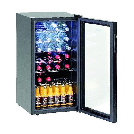 Bartscher Flessenkoelkast 88l, 28fl, glasd. | 700182G Bartscher Flessenkoelkast 88l, 28fl, glasd. | 700182G