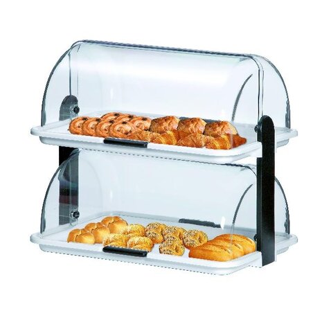 Bartscher Dubbele buffetvitrine, kunststof | A500405 Bartscher Dubbele buffetvitrine, kunststof | A500405