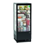 Bartscher Mini-koelvitrine 98l-sw Bartscher Mini-koelvitrine 98l-sw