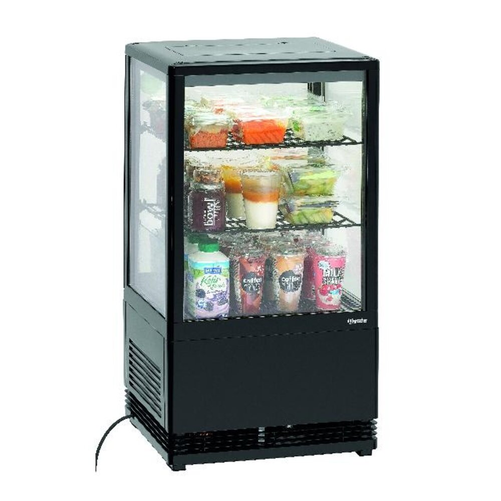 Bartscher Mini-koelvitrine 58l-sw | 700358G Bartscher Mini-koelvitrine 58l-sw | 700358G