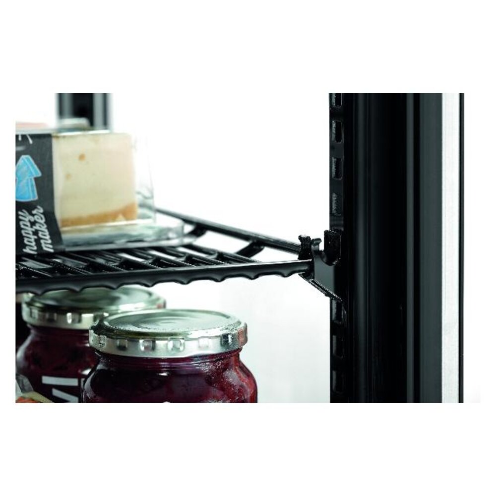 Bartscher Mini-koelvitrine 58l-sw | 700358G Bartscher Mini-koelvitrine 58l-sw | 700358G