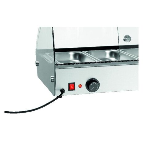 Bartscher Hete opzetvitrine r6 6 x 1 3 gn | 305059