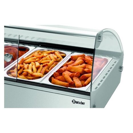 Bartscher Hete opzetvitrine r6 6 x 1 3 gn | 305059