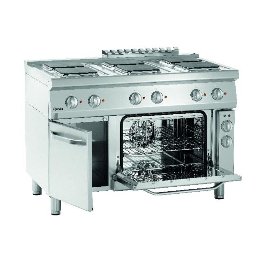 Bartscher Elektrisch fornuis 700, b1200, 6pl, ebo | 286347