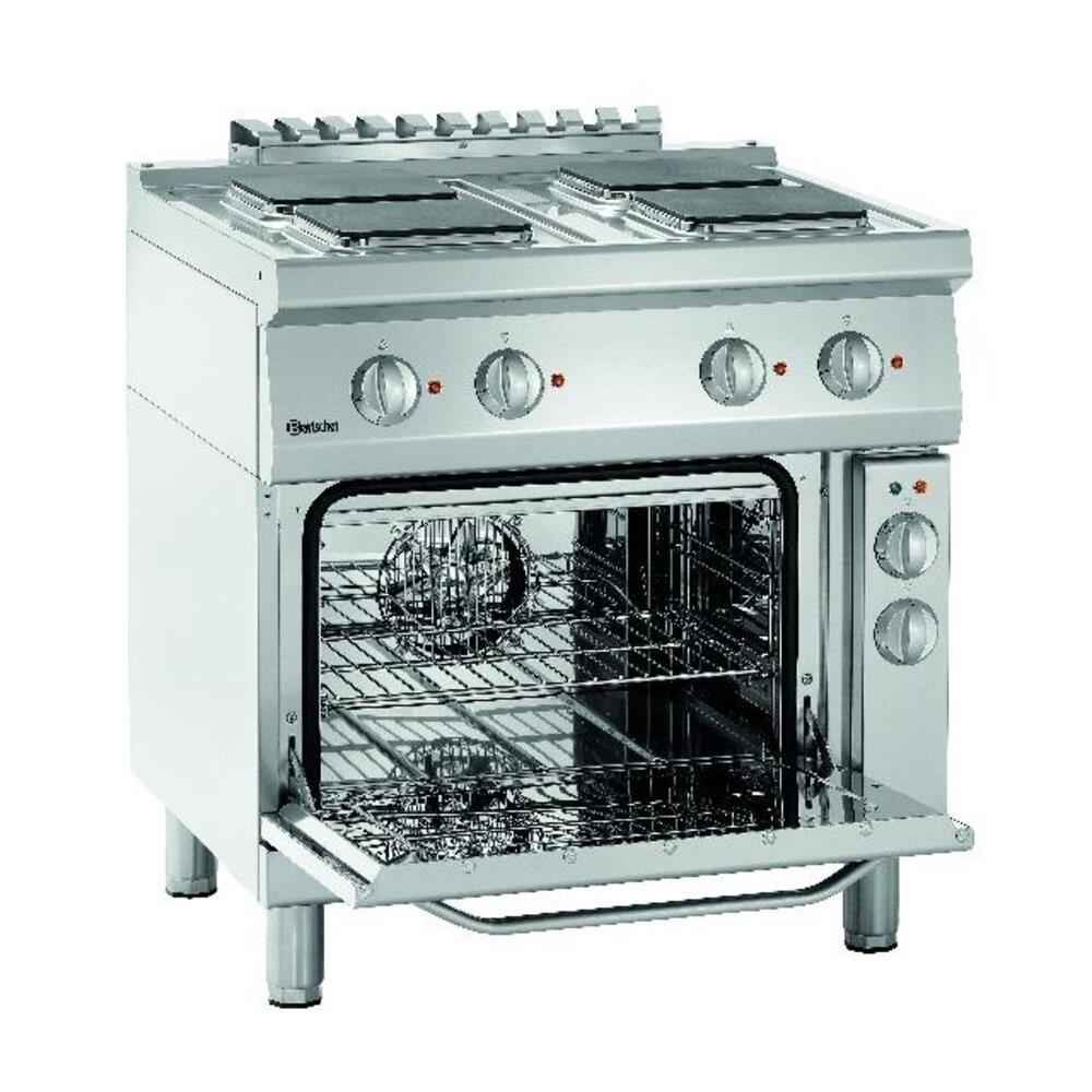 Bartscher El. fornuis 700, b 800, 4pits, eo | 286326