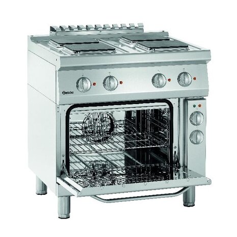 Bartscher El. fornuis 700, b 800, 4pits, eo | 286326