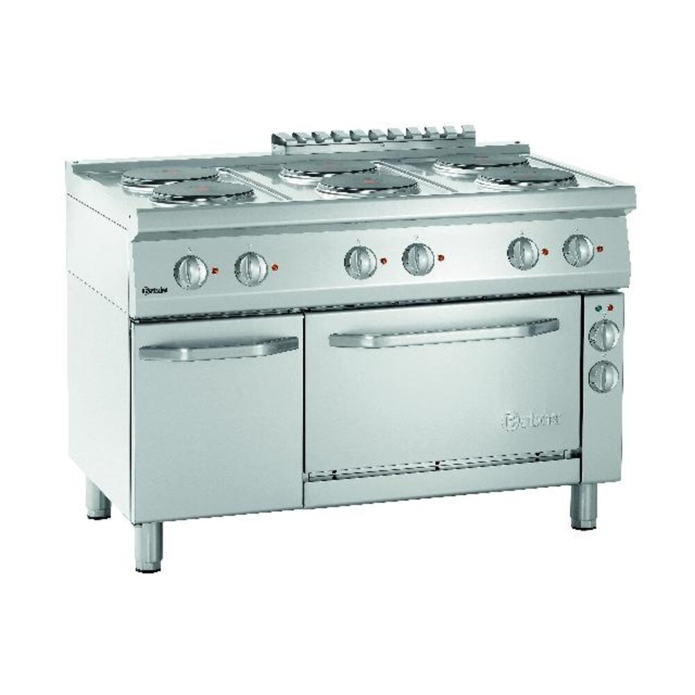 Bartscher Elektrisch fornuis 700, b1200, 6pl, ebo | 286247