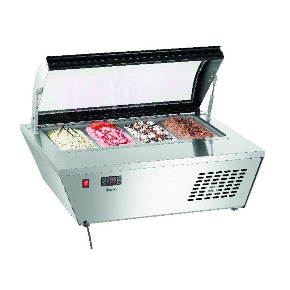 Bartscher Ijsvitrine 4x6,5l-r | 700228