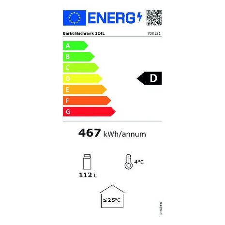 Bartscher Barkoelkast 124l | 700121