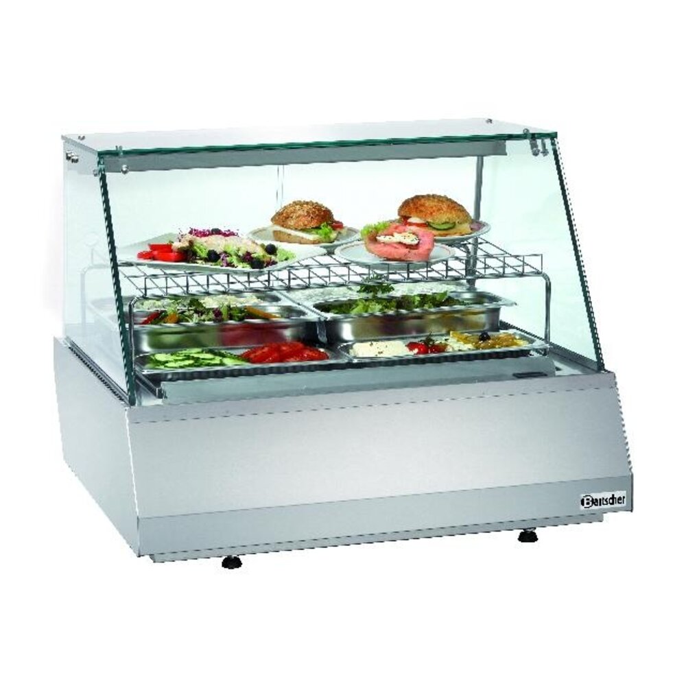 Bartscher Koelvitrine 2 1 gn, rechte ruit | 406055 Bartscher Koelvitrine 2 1 gn, rechte ruit | 406055