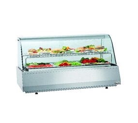 Bartscher Koelvitrine 3 1gn, ronde ruit Bartscher Koelvitrine 3 1gn, ronde ruit