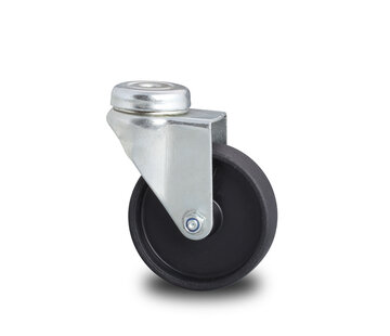Swivel caster, Ø 100mm, Polypropylene Wheel, 80KG