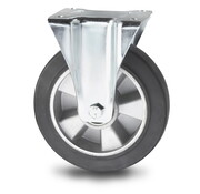 Fixed Castor Ø160x50mm Elastic Rubber Tyre – 300kg