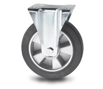 Vast wiel Ø200x50mm elastische rubberen band – 400kg