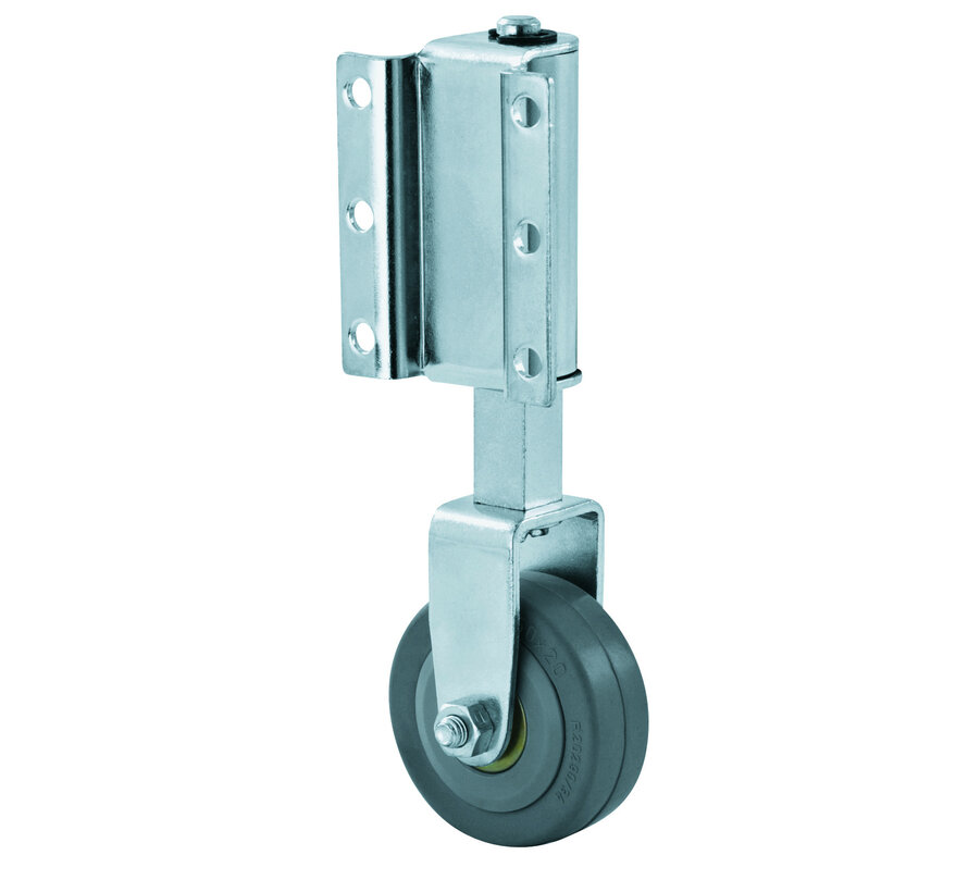 Ladder fixed castor, Ø 50mm, grey non-marking thermoplastic rubber tyre, 40KG