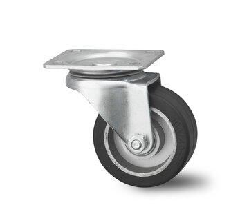 Swivel caster, Ø 100mm, elastic-tyre, 160KG