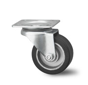 Swivel caster, Ø 125mm, elastic-tyre, 200KG