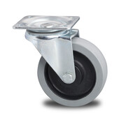 Swivel caster, Ø 125mm, elastic-tyre, 200KG