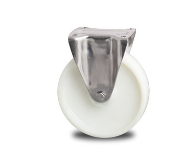 Fixed caster, Ø 125mm, Polyamide wheel, 450KG