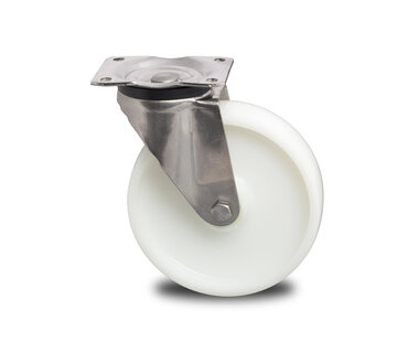 Swivel caster with brake, Ø 150mm, Polyamide wheel, 500KG