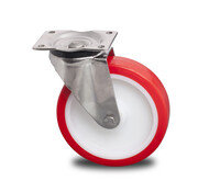 Swivel caster, Ø 125mm, Injected polyurethane, 300KG