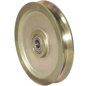 V-groef stalen wiel Ø150x50/25mm massief staal – 1200kg