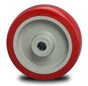 Wheel, Ø 125mm, Injected polyurethane, 250KG