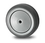 Institutional Wheel from thermoplastic rubber grey non-marking, precision ball bearing, Wheel-Ø 100mm, 80KG