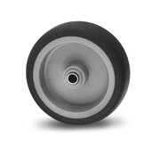 Wheel, Ø 75mm, thermoplastic rubber grey non-marking, 75KG