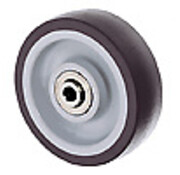 wheel, Ø 100mm, thermoplastic rubber gray non-marking, 80KG