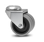 swivel castor, Ø 50mm, grey non-marking thermoplastic rubber tyre, 80KG